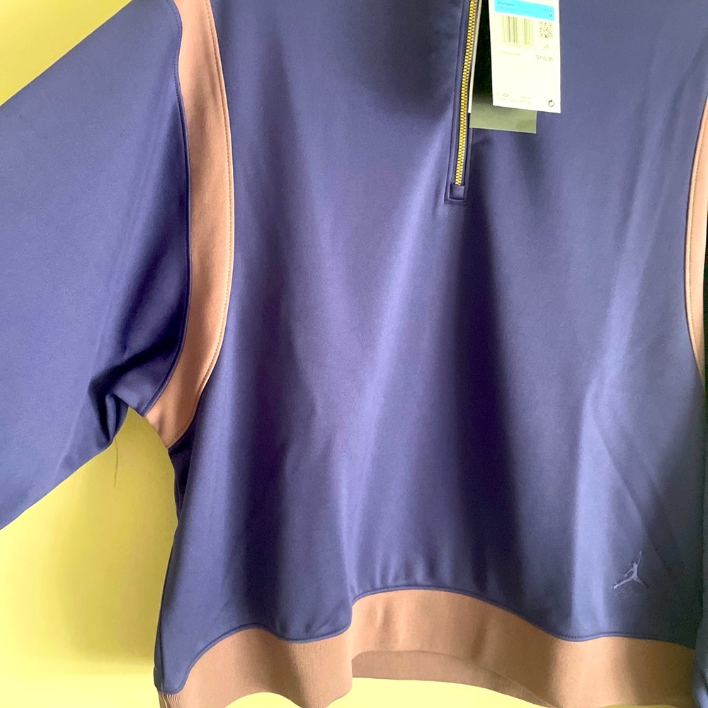 Nike Air Jordan (Her)itage Women's Top Pullover Zip 23 Purple M $110 FB5134-502 - Picture 5 of 9